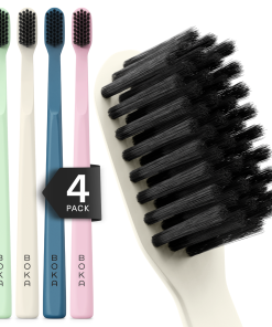 Classic Activated Charcoal Toothbrush 4-Pack